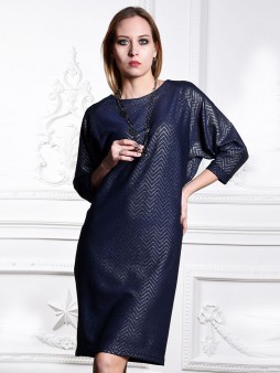 Платье мод. 1446 цвет Синий+серебряный