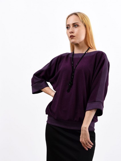Блуза мод. 1523 цвет Фиолетовый