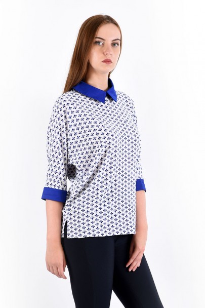 Блуза мод. 3502 цвет Голубой