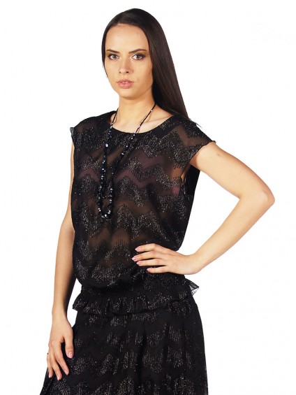 Блуза мод. 4501 цвет Черный