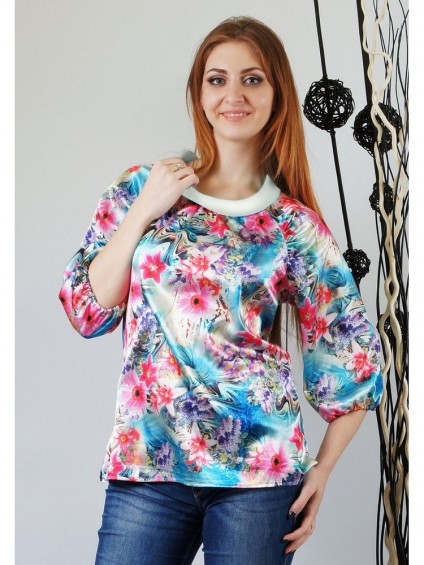 Блуза мод. 4504-1 цвет Бирюзовый