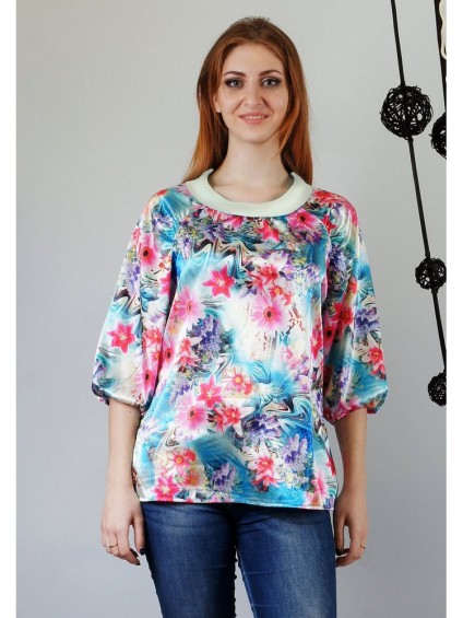 Блуза мод. 4504-1 цвет Бирюзовый