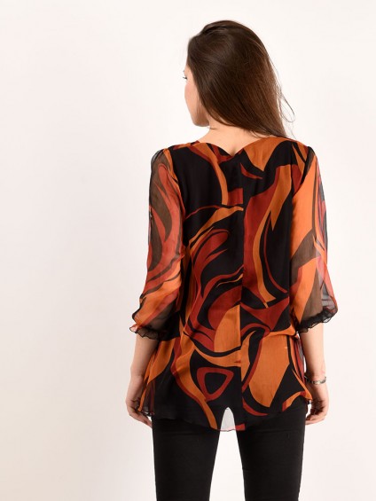 Блуза мод. 6505 цвет Оранжевый