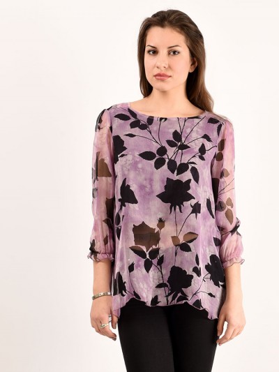 Блуза мод. 6505 цвет Сиреневый